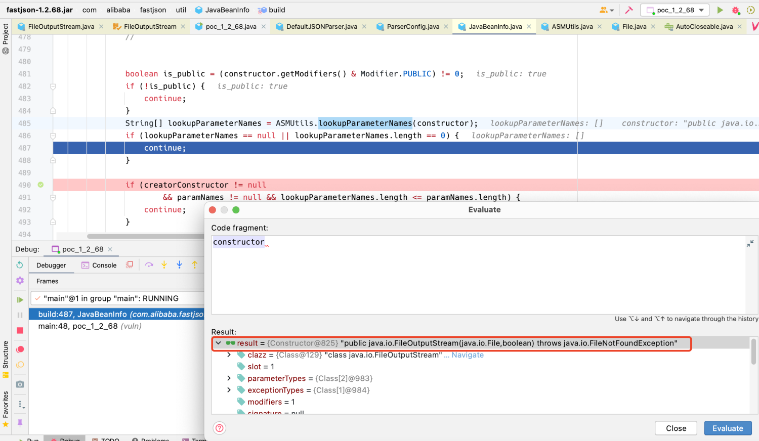 fastjson 1.2.68漏洞分析