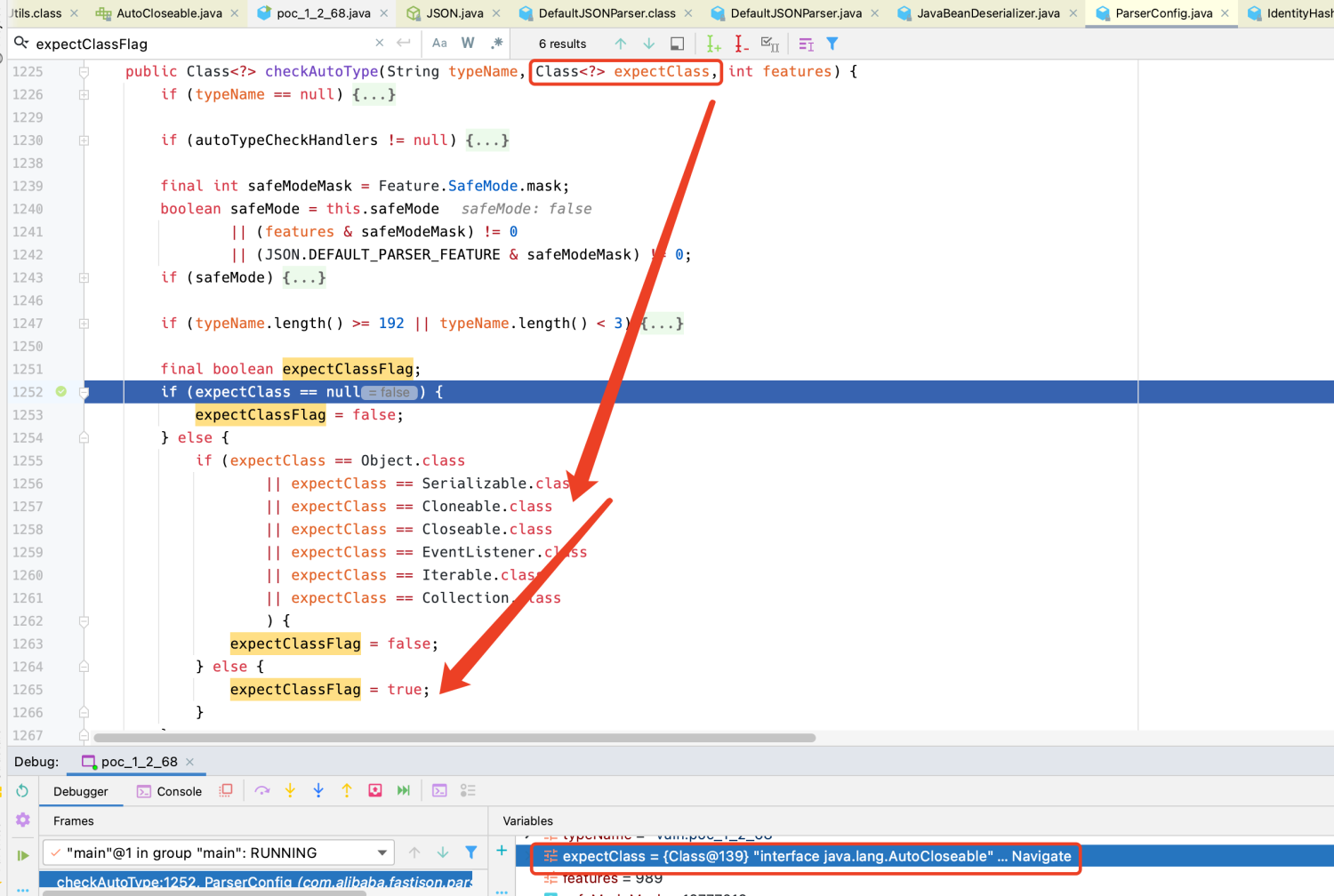 fastjson 1.2.68漏洞分析
