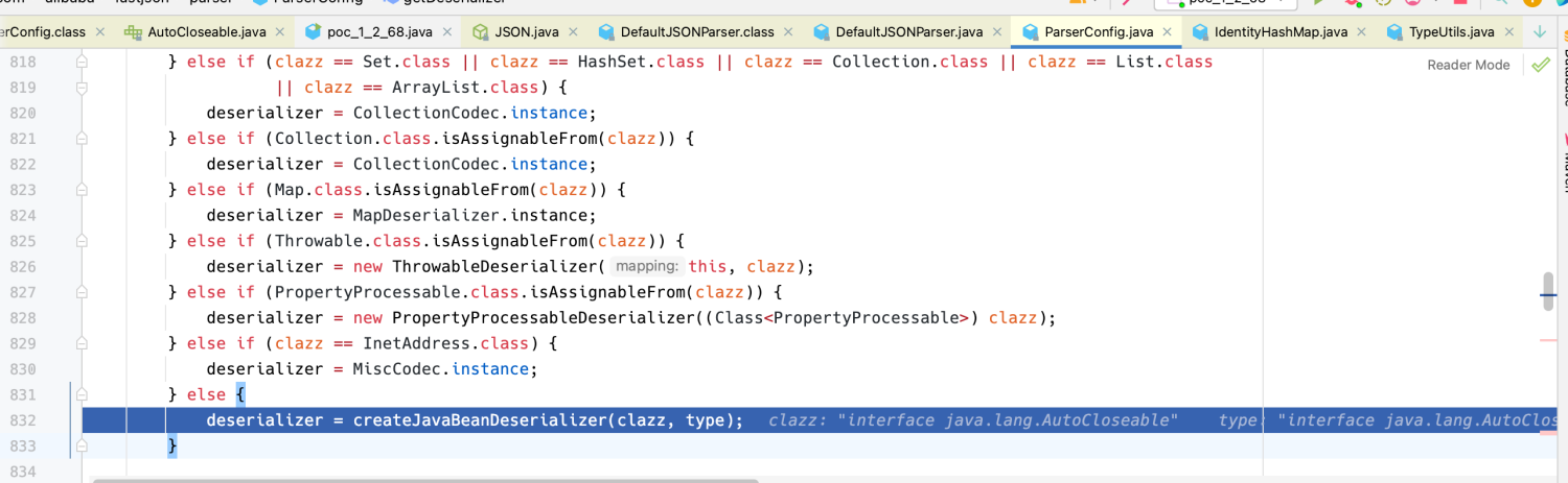 fastjson 1.2.68漏洞分析