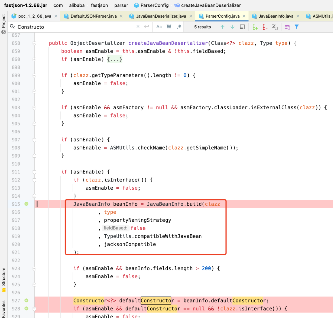 fastjson 1.2.68漏洞分析