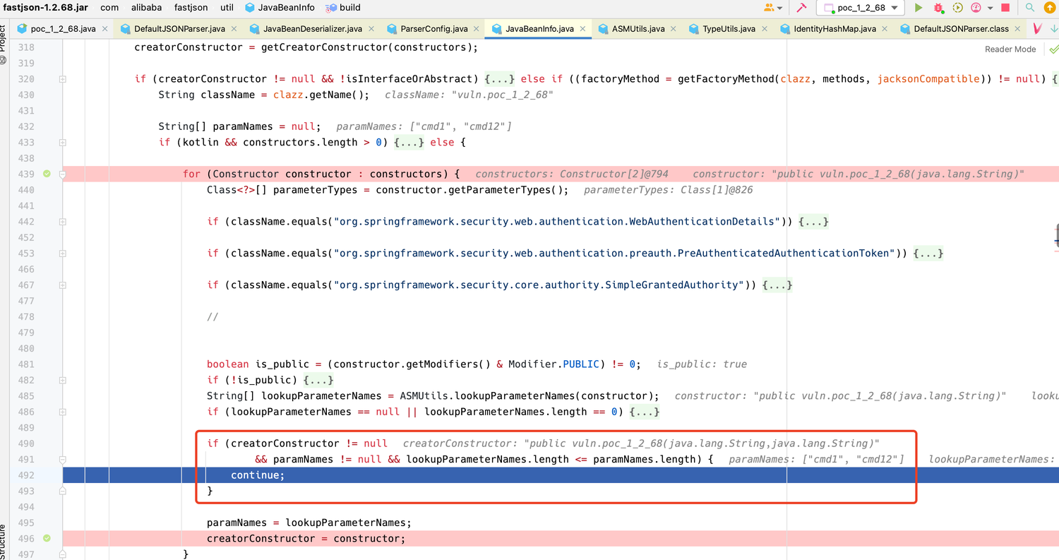 fastjson 1.2.68漏洞分析