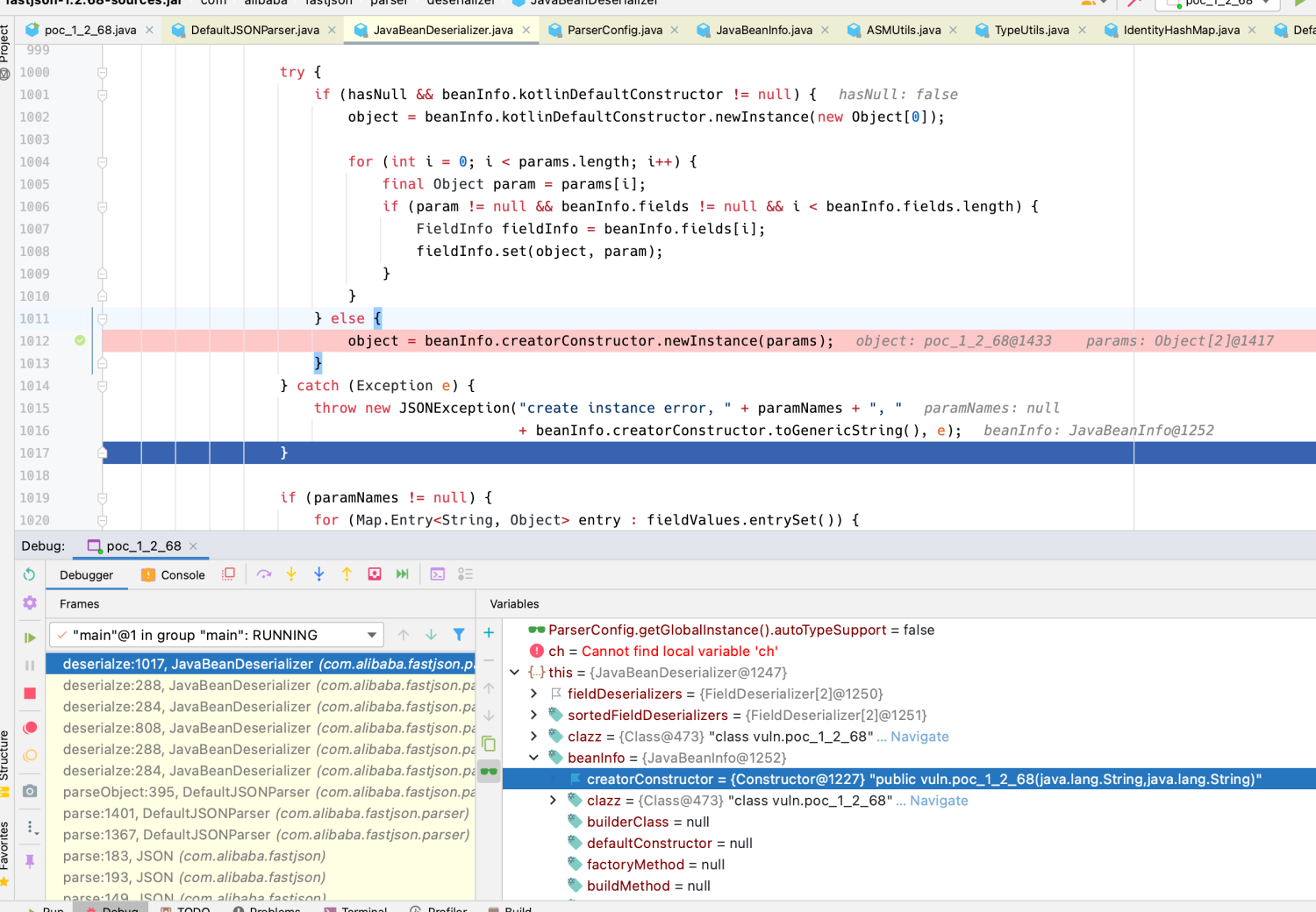 fastjson 1.2.68漏洞分析